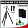 Cullmann Magnesit 525H Aluminum / Magnesium Tripod with 3-Way QR Head with Wireless Remote for Sony DSLR Cameras + Cleaning Kit