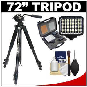 Davis & Sanford 72" Magnum XG13 Professional Photo/Video Tripod with Case + LED Light Kit + Cleaning Kit - Digital Cameras and Accessories - Hip Lens.com