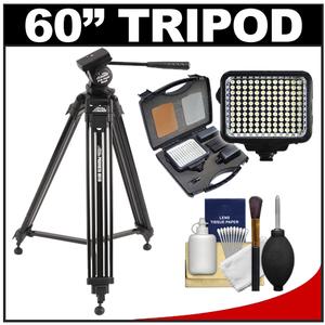 Davis & Sanford 60" ProVista 6510 Professional Video Tripod with V10 Head and Case + LED Light Kit + Cleaning Kit - Digital Cameras and Accessories - Hip Lens.com