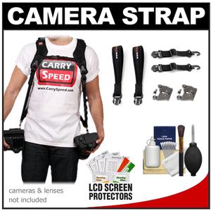 Carry Speed CS-Double 2 Camera Strap with Under Arm & Wrist Strap with Cleaning & Accessory Kit - Digital Cameras and Accessories - Hip Lens.com