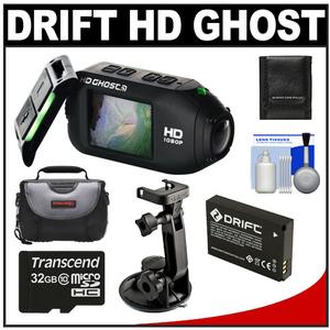 Drift Innovation HD Ghost Wi-Fi Waterproof Digital Video Action Camera Camcorder with 32GB Card + Battery + Suction Cup Mount + Case + Accessory Kit