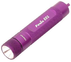 Fenix E01 LED Waterproof Mini Torch Flashlight (Purple) - Digital Cameras and Accessories - Hip Lens.com