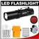 Fenix LD10 LED Waterproof Torch Flashlight with Belt Clip & Holster + Batteries/Charger + Battery Case + Diffuser Lens + Red Filter + Waterproof Case