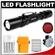 Fenix LD20 LED Waterproof Torch Flashlight with Belt Clip & Holster + Batteries/Charger + Battery Case + Diffuser Lens + Red Filter + Waterproof Case
