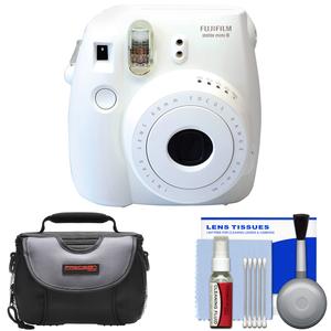 Fujifilm Instax Mini 8 Instant Film Camera (White) with Case + Cleaning Kit Fujifilm Instax Mini 8 Instant Film Camera (White) with Case + Cleaning Kit