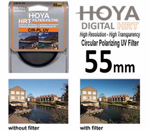 Hoya 55mm HRT Circular PL Polarizer Multi-Coated Glass Filter - Digital Cameras and Accessories - Hip Lens.com