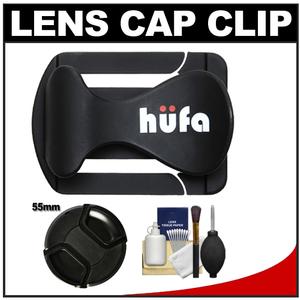 Hufa Original Lens Cap Clip (Black) with 55mm Lens Cap + Accessory Kit - Digital Cameras and Accessories - Hip Lens.com