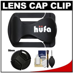 Hufa Original Lens Cap Clip (Black) with 58mm Lens Cap + Accessory Kit - Digital Cameras and Accessories - Hip Lens.com