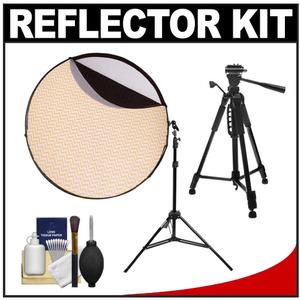 Interfit INT273 5 in 1 42" Reflector  Support Arm and Air Stand Kit with Tripod + Cleaning Kit - Digital Cameras and Accessories - Hip Lens.com