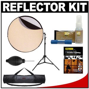 Interfit INT273 5 in 1 42" Reflector  Support Arm and Air Stand Kit with DVD + Carrying Case + Nikon Cleaning Kit + Hurricane Blower - Digital Cameras and Accessories - Hip Lens.com