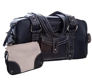 Jill-e Small Leather Digital SLR Camera Bag (Black)
