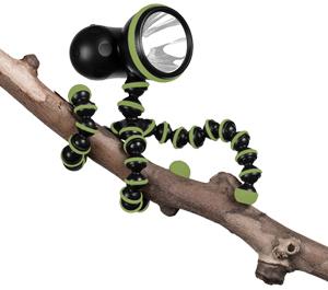 Joby Gorillatorch 100 Cree LED Flashlight with Compact Flexible Tripod (Black/Lime Green) - Digital Cameras and Accessories - Hip Lens.com