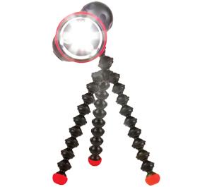 Joby Gorillatorch Flare 125 Cree LED Flashlight with Compact Flexible Tripod (Black/Red) - Digital Cameras and Accessories - Hip Lens.com