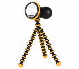 Joby Gorillatorch 65 Lumen Cree LED Flashlight with Compact Mini Flexible Tripod (Orange) - Digital Cameras and Accessories - Hip Lens.com