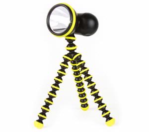 Joby Gorillatorch 65 Lumen Cree LED Flashlight with Compact Mini Flexible Tripod (Yellow) - Digital Cameras and Accessories - Hip Lens.com
