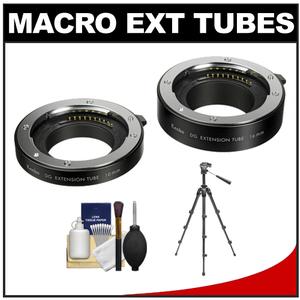 Kenko Macro Automatic Extension Tube Set DG for Olympus & Panasonic Micro Four Thirds with Tripod + Accessory Kit - Digital Cameras and Accessories - Hip Lens.com