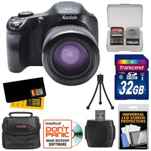 Kodak PixPro AZ651 Astro Zoom Wi-Fi Digital Camera with 32GB Card + Case + Accessory Kit
