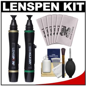 Lenspen Lens Pen Cleaning System & DigiKlear LCD Monitor Cleaner + 6 Microfiber Cleaning Cloths + Lens Cleaning Kit