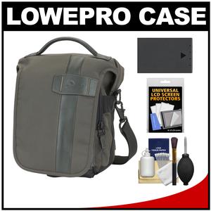Lowepro Classified 140 AW Digital SLR Camera Bag/Case (Sepia) with BLS-1/BLS-5 Battery + Kit for Olympus PEN E-P5 E-PL2 E-PL3 EPL5 E-PM1 E-PM2