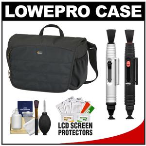 Lowepro CompuDay Photo 150 Messenger Digital SLR Camera Case (Black) with (2) Lenspens + Cleaning Kit + LCD Protectors + Accessory Kit - Digital Cameras and Accessories - Hip Lens.com