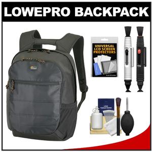 Lowepro CompuDay Photo 250 Digital SLR Camera Backpack Case (Black) with (2) Lenspens + Cleaning Kit + LCD Protectors + Accessory Kit - Digital Cameras and Accessories - Hip Lens.com
