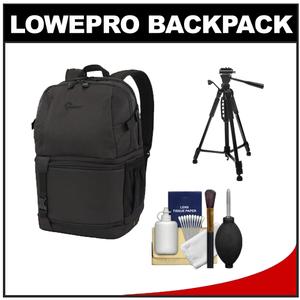 Lowepro DSLR Video Fastpack 250 AW Digital SLR Camera Backpack Case (Black) with Tripod + Cleaning Kit - Digital Cameras and Accessories - Hip Lens.com