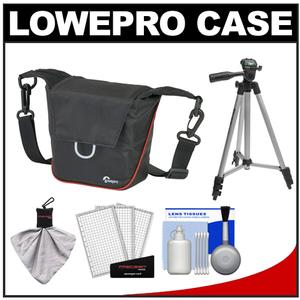 Lowepro Compact ILC Courier 80 Interchangeable Lens Digital Camera Case (Black) with Tripod + Accessory Kit - Digital Cameras and Accessories - Hip Lens.com
