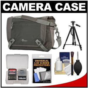 Lowepro Nova Sport 17L AW Digital SLR Camera Bag/Case (Slate Grey) with Tripod + Accessory Kit