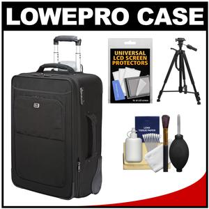 Lowepro Pro Roller x300 AW Digital SLR Camera Bag/Backpack Case with Wheels (Black) with Tripod + Accessory Kit