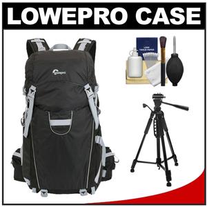 Lowepro Photo Sport 200 AW Digital SLR Camera Backpack Case (Black) with Photo/Video Tripod + Accessory Kit - Digital Cameras and Accessories - Hip Lens.com