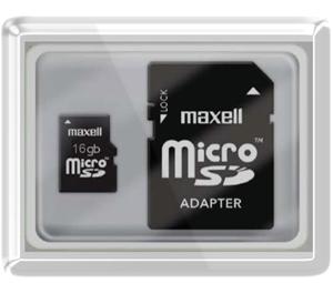 Maxell 16GB microSDHC Class 10 Flash Memory Card with Adapter - Digital Cameras and Accessories - Hip Lens.com