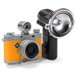 Minox DCC 5.1 Classic Digital Camera (Orange) with Classic Camera Flash