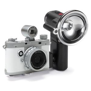 Minox DCC 5.1 Classic Digital Camera (White) with Classic Camera Flash