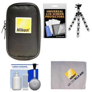 Nikon Coolpix Digital Camera Case + Tripod AW100 L26 S30 S4300 S6300 