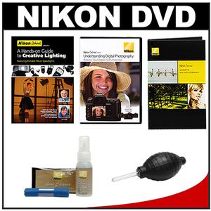 Nikon School - A Hands-on Guide to Creative Lighting DVD with Understanding Digital Photography DVD + Guide Book + Nikon Cleaning Kit - Digital Cameras and Accessories - Hip Lens.com