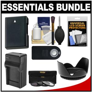 Essentials Bundle for Nikon D5200 D5300 D5500 DSLR Camera & 18-140mm VR Lens with EN-EL14 Battery & Charger + Remote + 3 UV/CPL/ND8 Filter Kit Essentials Bundle for Nikon D5200 D5300 D5500 DSLR Camera & 18-140mm VR Lens with EN-EL14 Battery & Charger + Remote + 3 UV/CPL/ND8 Filter Kit
