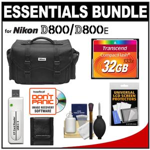 Essentials Bundle for Nikon D800 & D800E Digital SLR Camera with Nikon Case + 32GB Card + Accessory Kit - Digital Cameras and Accessories - Hip Lens.com