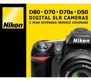 Nikon 2 YR Digital SLR Extended Warranty (D90/D80/D70s/D70/D50) - Digital Cameras and Accessories - Hip Lens.com