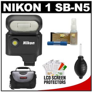Nikon 1 SB-N5 Speedlight Flash with Case + Nikon Cleaning Kit for 1 V1 Interchangeable Lens Digital Camera - Digital Cameras and Accessories - Hip Lens.com