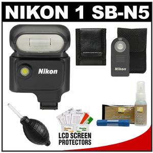 Nikon 1 SB-N5 Speedlight Flash with Nikon ML-L3 Shutter Release Remote + Kit for 1 V1 Interchangeable Lens Digital Camera - Digital Cameras and Accessories - Hip Lens.com