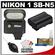 Nikon 1 SB-N5 Speedlight Flash with Nikon EN-EL15 Battery + Accessory Kit for 1 V1 Interchangeable Lens Digital Camera