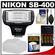 Nikon SB-400 AF Speedlight Flash with Bounce Diffuser + Batteries & Charger + Cleaning & Accessory Kit