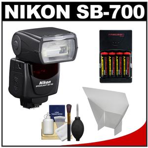Nikon SB-700 AF Speedlight Flash - Refurbished with Batteries/Charger + Flash Reflector + Cleaning Kit - Digital Cameras and Accessories - Hip Lens.com