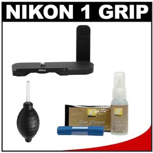 Nikon GR-N1000 Camera Grip for the Nikon 1 V1 Camera (Black) with Cleaning Kit - Digital Cameras and Accessories - Hip Lens.com