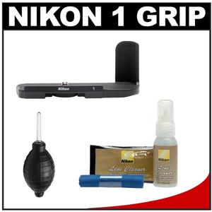 Nikon GR-N2000 Camera Grip for the Nikon 1 J1 Camera (Black) with Cleaning Kit - Digital Cameras and Accessories - Hip Lens.com