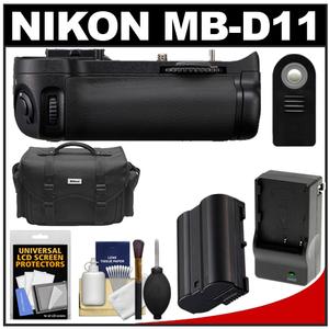 Nikon MB-D11 Grip Multi-Power Battery Pack for the D7000 Digital SLR Camera with EN-EL15 Battery & Charger + Case + ML-L3 Remote + Accessory Kit