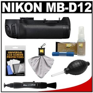Nikon MB-D12 Grip Multi Power Battery Pack for the D800 & D800E Digital SLR Camera with Nikon Cleaning & Accessory Kit