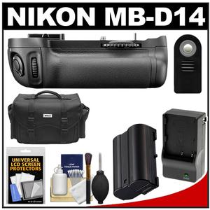 Nikon MB-D14 Grip Multi Power Battery Pack for the D600 Digital SLR Camera with EN-EL15 Battery & Charger + Case + ML-L3 Remote + Accessory Kit