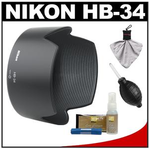 Nikon HB-34 Bayonet Lens Hood for 55-200mm f/4-5.6G DX AF-S with Cleaning Kit - Digital Cameras and Accessories - Hip Lens.com