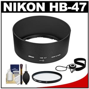 Nikon HB-47 Bayonet Lens Hood for 50mm f/1.4G & 50mm f/1.8G AF-S with UV Filter + Accessory Kit - Digital Cameras and Accessories - Hip Lens.com